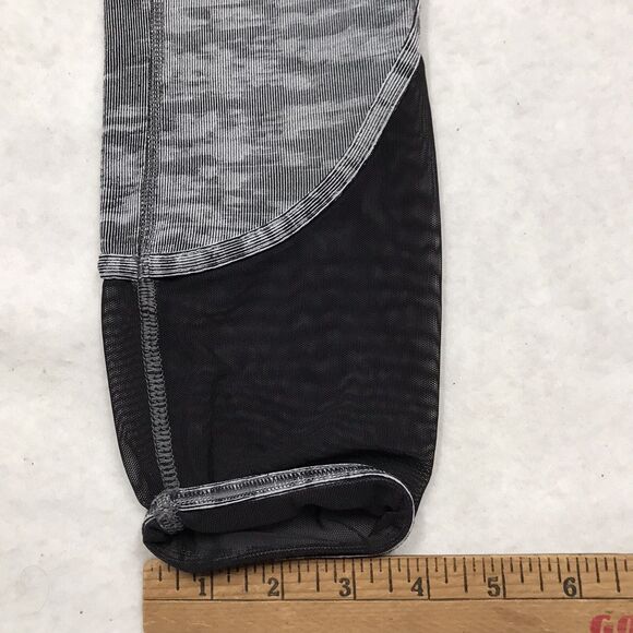 LULULEMON Fast Free Tight Pants Women 6 Black Camo Stretch Legging Athleisure - Picture 16 of 16